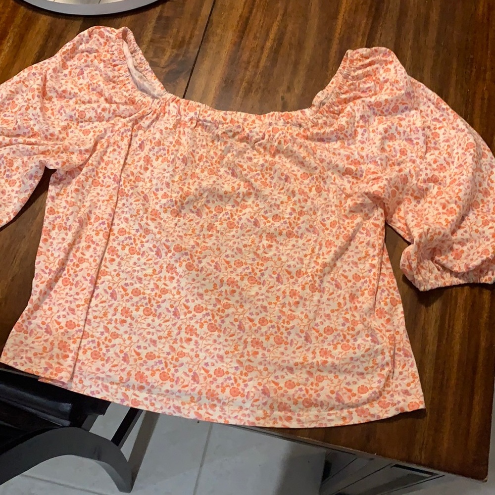 Off the shoulder floral top